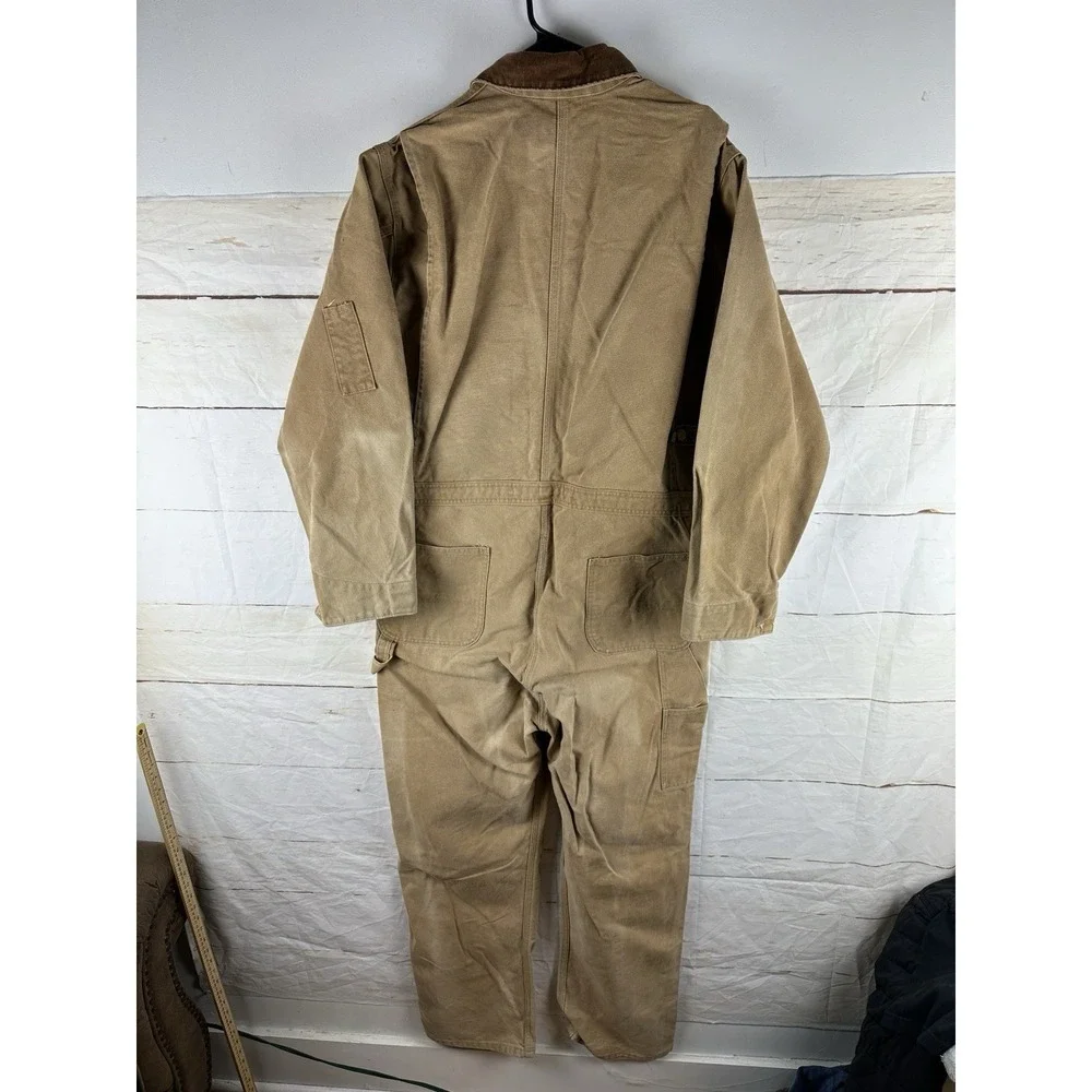 Vintage 1989 100 Year Carhartt Coveralls 40T Duck Canvas Unlined Union Made USA